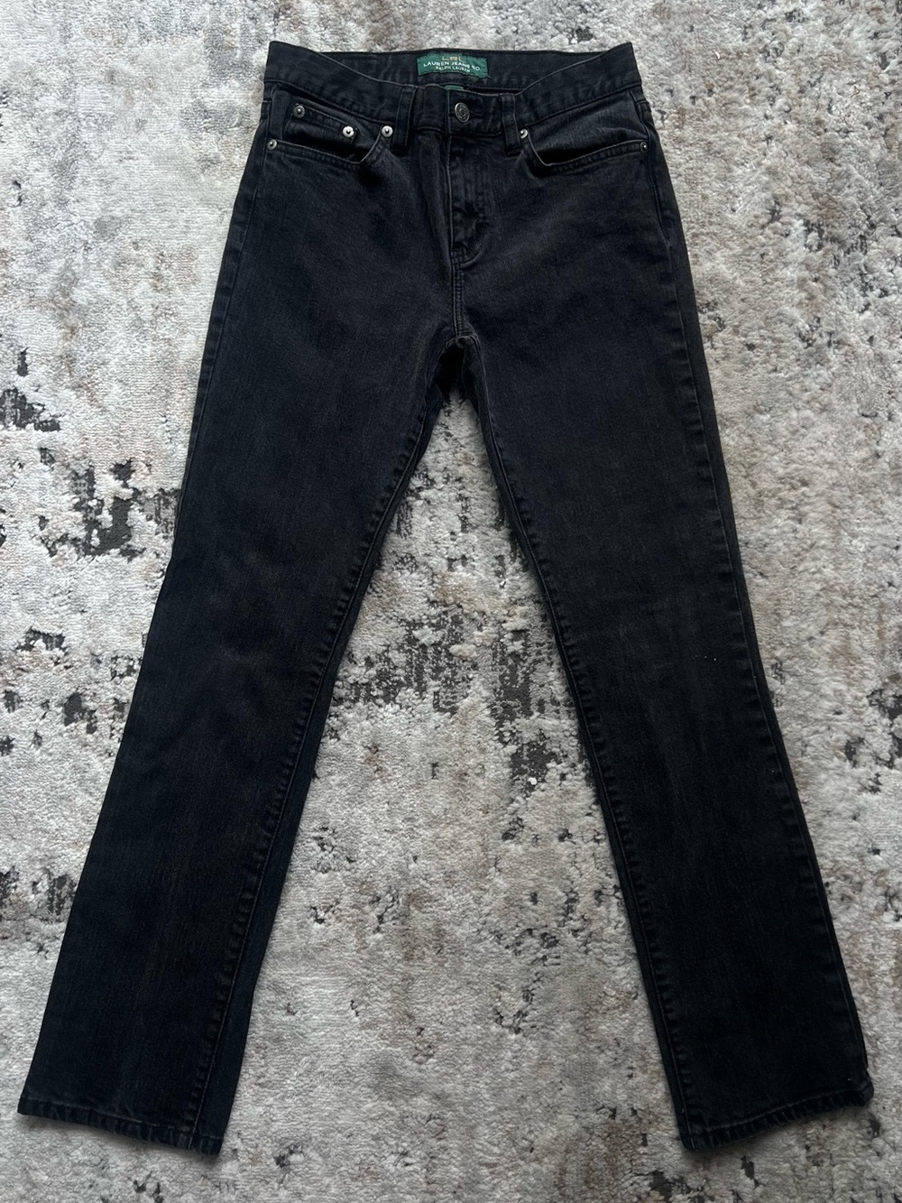 Lauren Ralph Lauren Black Straight-Leg Women's Jeans